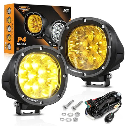 4 Inch 90W LED Amber Driving Pods (2 Count)