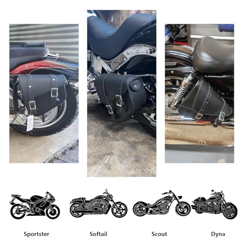 Motorcycle Saddle Bags Solo Swing Arm Bag For Sportster Softail PVC Waterproof Motorcycle Luggage Bags for Motorcycle or Bike