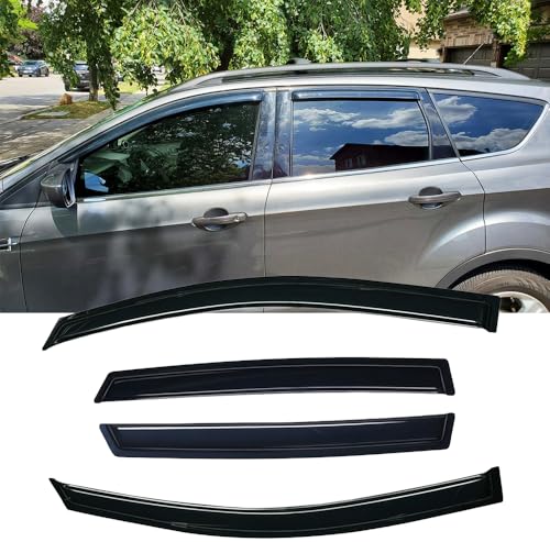 Window Visors UV Protection Rain Guards for 2013 (4 Count)
