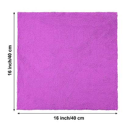 30 Pcs 16 x 16 Inch Edgeless Microfiber Plush Towels for Cars Detailing Drying Wash Polishing Absorbent Cleaning Cloths