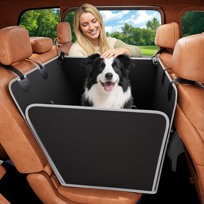 Half Dog Car Seat Cover for Back Seat