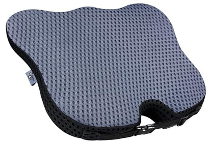 Wedge Car Seat Cushion for Better Visibility & Sciatica Pain Relief