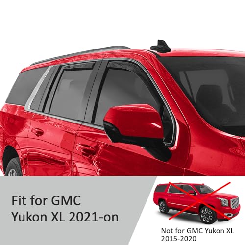 in Channel Extra Durable Rain Guards for GMC Yukon XL 2021 (4 Count)