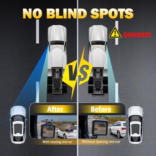 Universal Clip on Towing Mirrors Extensions for Towing