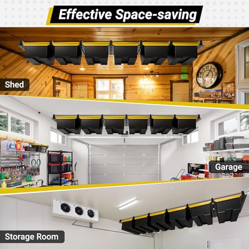 6 bin Overhead Garage Storage Rack (7 Count)