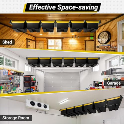 6 bin Overhead Garage Storage Rack (7 Count)