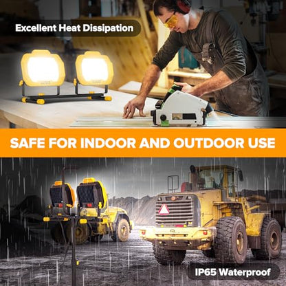 25000 Lumen LED Work Lights with Stand
