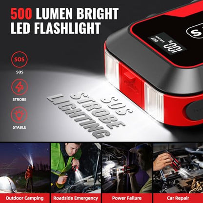 ET03 2000A Car Jump Starter for 7.5L Gas and 6.5L Diesel Engines