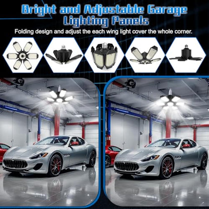Garage Light Super Brighter 15000LM Garage Light Bulb 150 Watt Equivalent Screw into E26 Socket w