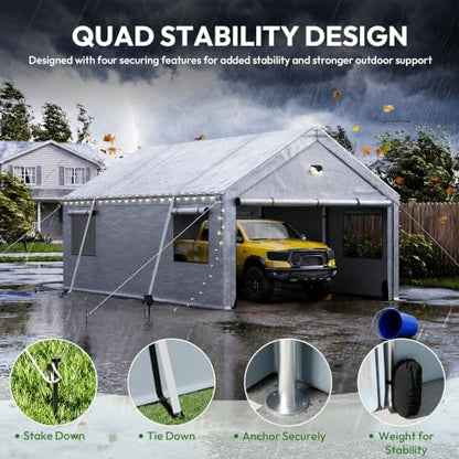 10x16FT Heavy Duty Carport Canopy