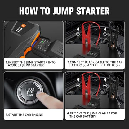 3000A Jump Starter for Car Battery