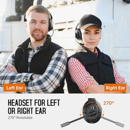 Upgrated Trucker Bluetooth Headset with ENC Microphone