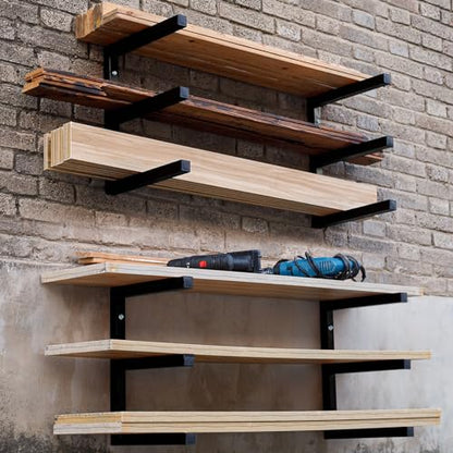 Lumber Storage Rack Wall Mounted (4 Count)