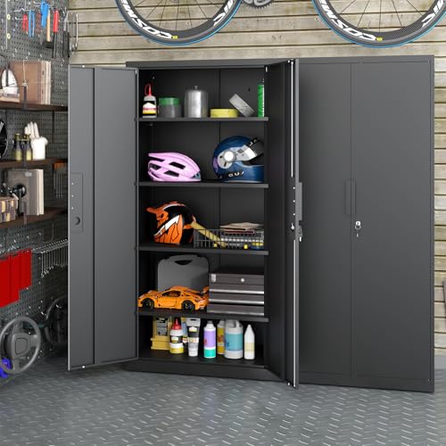 Metal Storage Cabinet with 4 Shelves