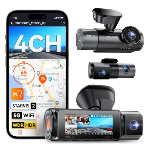 N5S 4 Channel 360 Degree 2.7K Dash Cam