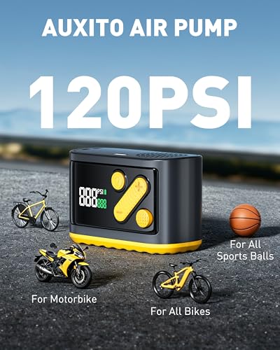 Electric Bike Pump 20s Fast Inflate 120 PSI