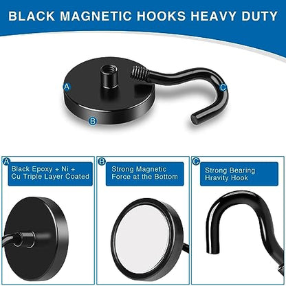 Magnetic Hooks for Cruise Cabins (6 Count)