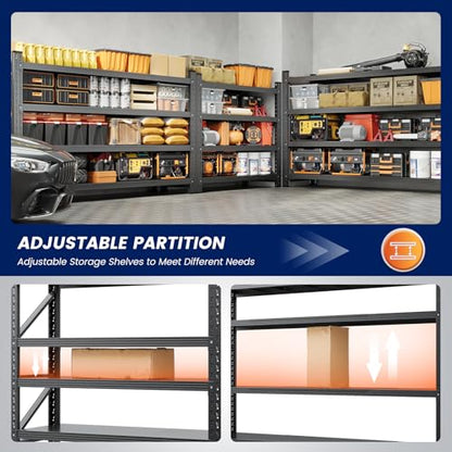 71" W Metal Garage Storage Shelves