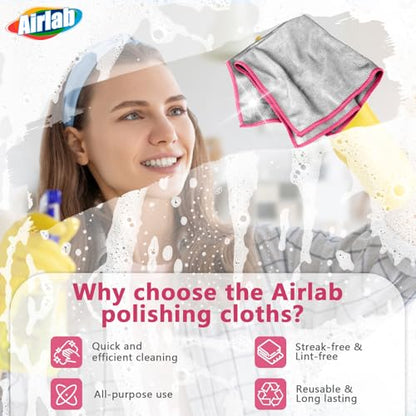 Glass Polishing Streak Free Miracle Cleaning Cloth (6 Count)