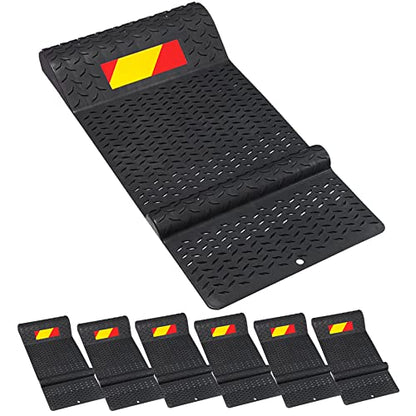 Pack of 6 Plastic Parking Mat Guides for Garage Vehicles (6 Count)