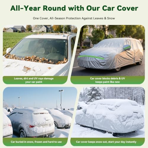 6 Layers Premium MPV Car Cover Waterproof All Weather Weatherproof UV Sun Protection Snow Dust Storm Resistant Outdoor Exterior Custom Form