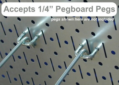 Pegboard Organizer 4 ft. Metal Pegboard Standard Tool Storage Kit with Blue Toolboard and Black Accessories
