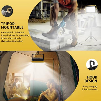 2 Pack Rechargeable LED Work Light (2 Count)