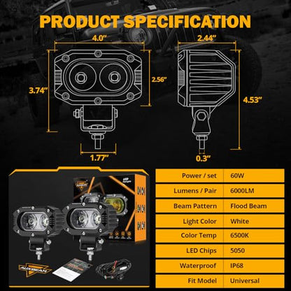 R4 Series 4 Inch LED Light Pods