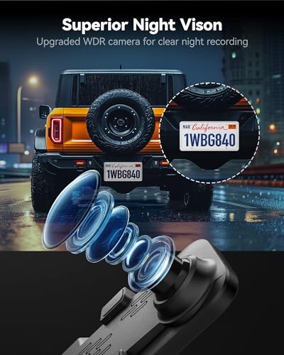 G840S 12" 4K Mirror Dash Cam Backup Camera with 32GB Card and GPS