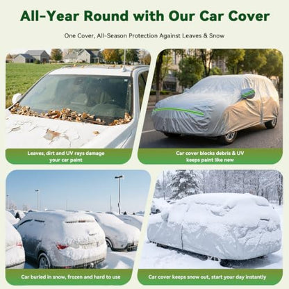 6 Layers Premium SUV Car Cover Waterproof All Weather Weatherproof UV Sun Protection Snow Dust Storm Resistant Outdoor Exterior Custom Form