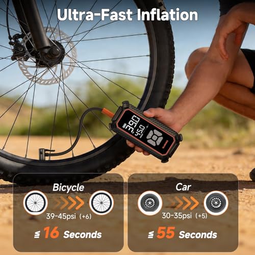 Cordless Tire Inflator Portable Air Compressor