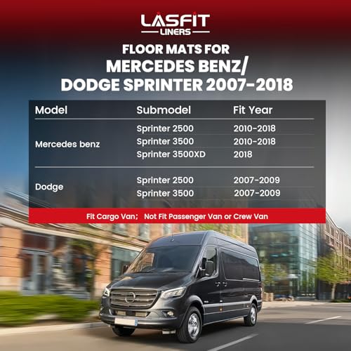 Floor Mats for Mercedes Benz & Dodge Sprinter 2500
