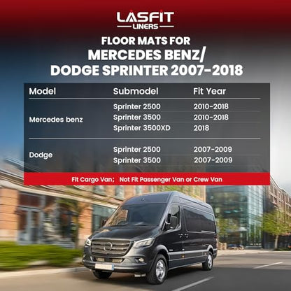 Floor Mats for Mercedes Benz & Dodge Sprinter 2500