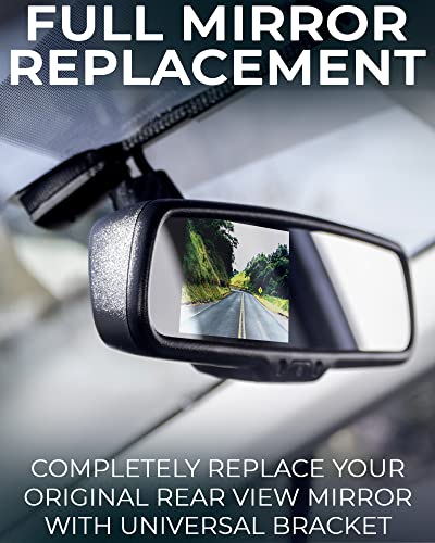 10.5" OEM Rear View Mirror with 4.3" LCD Screen + Dimming + Compass & Temperature