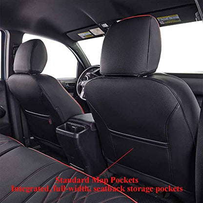 Tacoma Leather Car Seat Covers Custom Fit for Toyota Tacoma 2012 2013 2014 2015