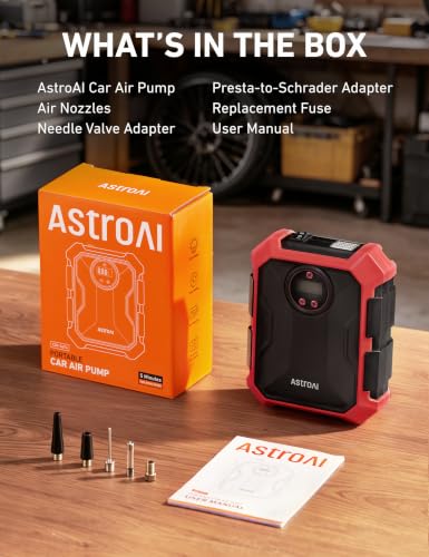 Tire Inflator Portable Air Compressor 12V DC Integrated Storage