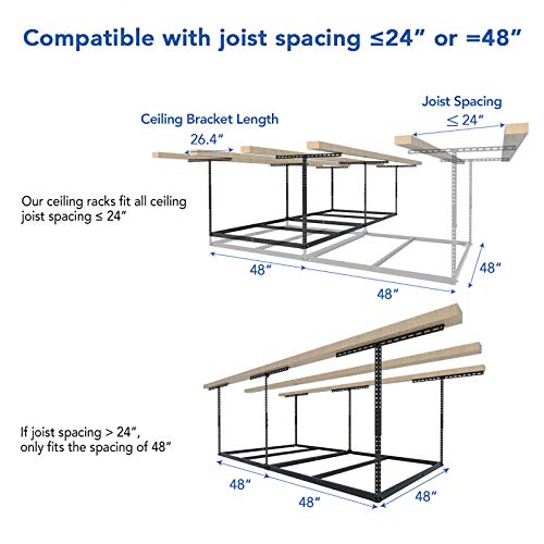 4x8 Overhead Garage Storage Rack
