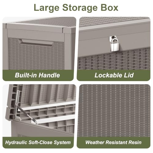 325 Gallon Outdoor Storage Box Waterproof