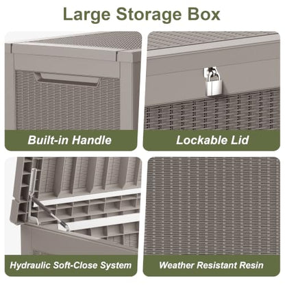 325 Gallon Outdoor Storage Box Waterproof