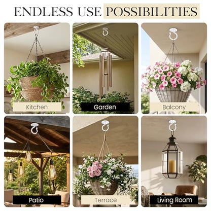 Plant Hangers Outdoor or Indoor Heavy Duty Wall Bracket Hooks (2 Count)