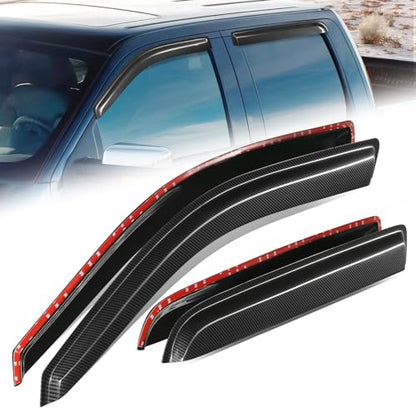 4PCS Tape On Window Visors for 2009