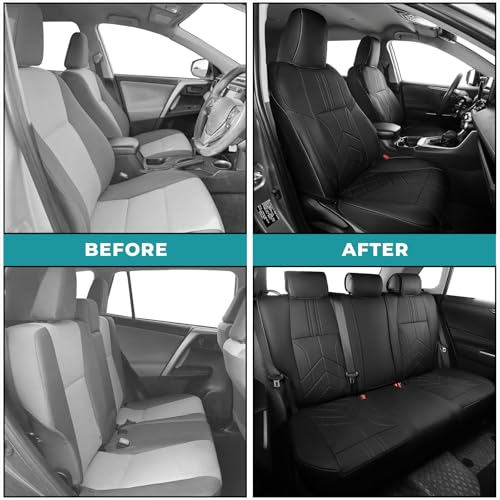 for Toyota RAV4 Seat Covers 2013 2014 2015 2016 2017 2018 RAV 4 XLE SE Limited Platinum Adventure (4 Count)
