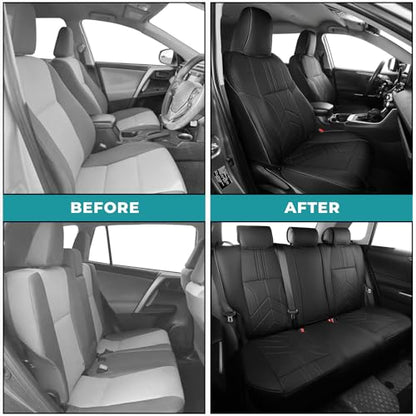 for Toyota RAV4 Seat Covers 2013 2014 2015 2016 2017 2018 RAV 4 XLE SE Limited Platinum Adventure (4 Count)