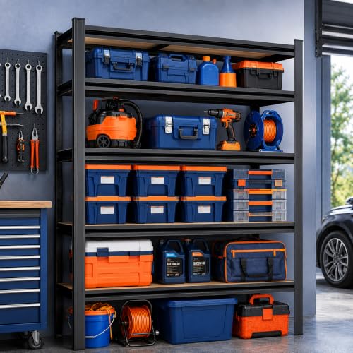 Garage Shelving Heavy Duty Metal Unit Adjustable 5