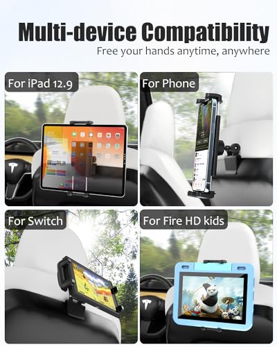 Model Y Model 3 Back Seat Tablet Mount for Tesla iPad Mount