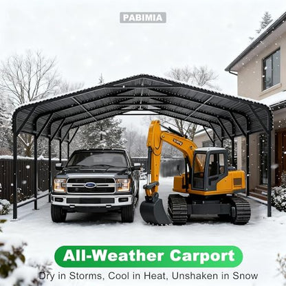 20x20 Heavy Duty Metal Carport
