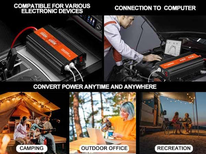 3000W Power Inverter 12V DC to 110V