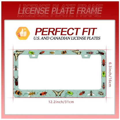 Butterfly Moth Beetle License Plate Frame Animal License Plate Holder
