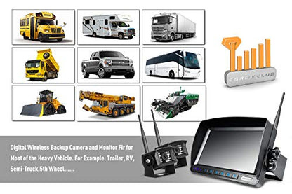 Digital Wireless Backup Camera System Kit