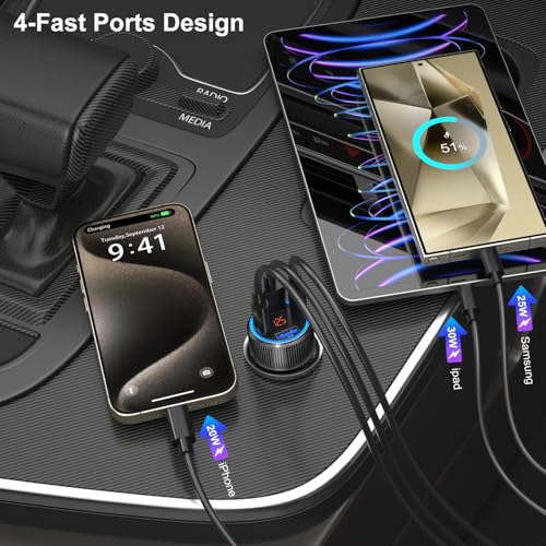 5 Pack USB C Car Charger (5 Count)